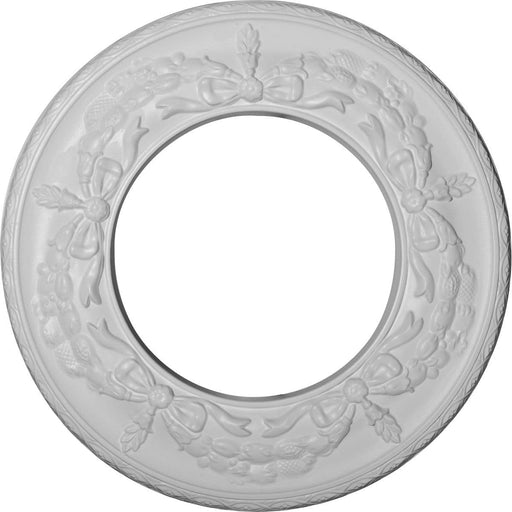 Ceiling Medallion (Fits Canopies up to 7 1/8"), 13 1/4"OD x 7 1/8"ID x 7/8"P Medallions - Urethane White River Hardwoods   