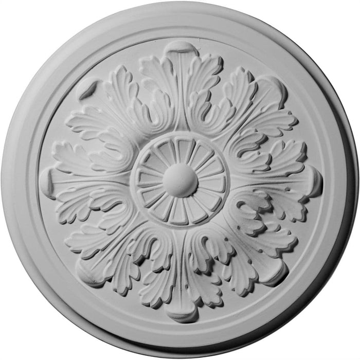 Acanthus Ceiling Medallion (Fits Canopies up to 3 1/2"), 12 3/4"OD x 7/8"P