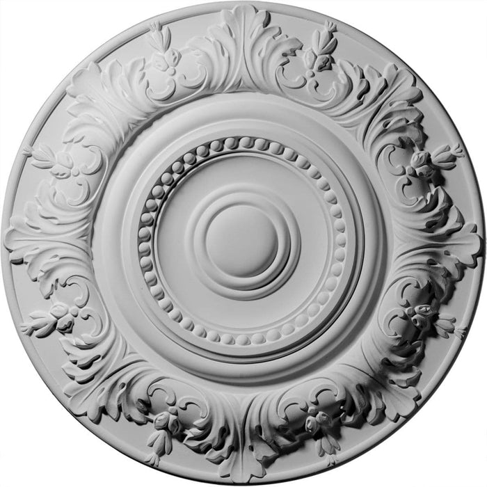 Ceiling Medallion (Fits Canopies up to 7 1/2"), 20 7/8"OD x 1 1/4"P Medallions - Urethane White River Hardwoods   