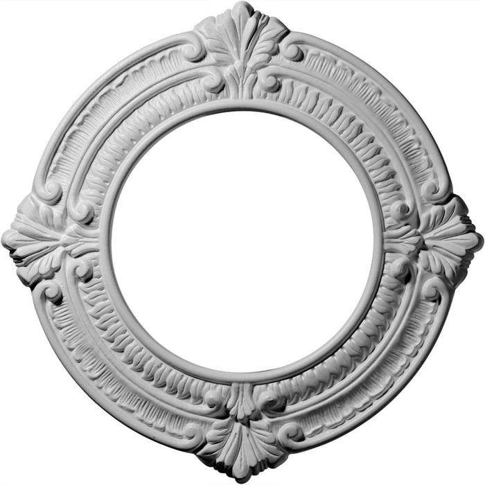 Ceiling Medallion (Fits Canopies up to 6 1/8"), 11 1/8"OD x 6 1/8"ID x 5/8"P