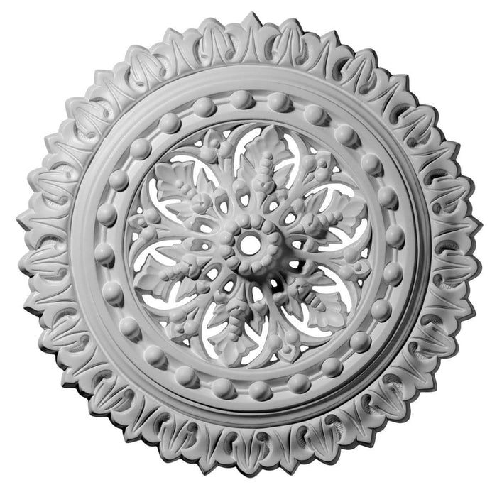 Ceiling Medallion (Fits Canopies up to 1 1/8"), 18 1/2"OD x 7/8"ID x 1 1/2"P