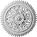 Ceiling Medallion (Fits Canopies up to 3 5/8"), 21 5/8"OD x 2 1/2"P Medallions - Urethane White River Hardwoods   