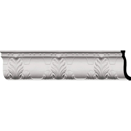 Alexandria Acanthus Leaf and Ribbons Crown Moulding, 9 1/4"H x 3 3/4"P x 9 7/8"F x 94 1/2"L Crown Moulding White River Hardwoods   