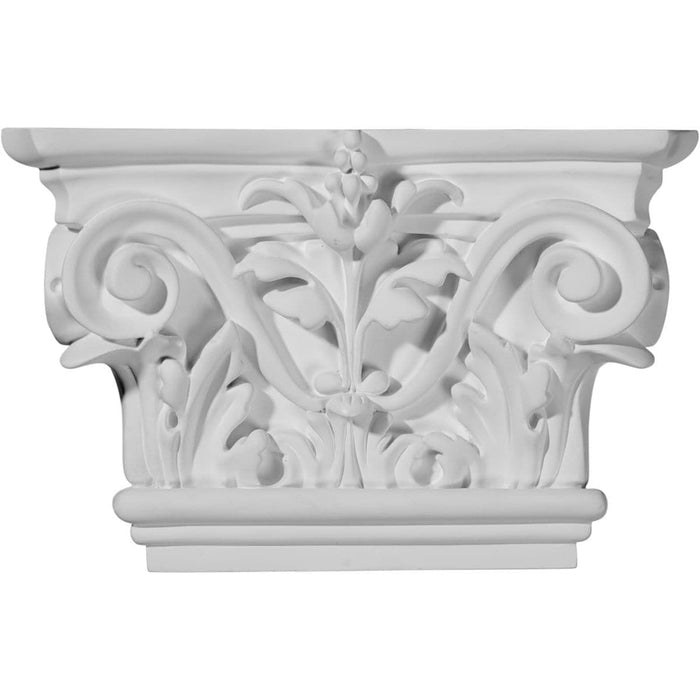 Acanthus Leaf Capital (Fits Pilasters up to 5 1/4"W x 3/4"D), 8 5/8"W x 5 1/2"H