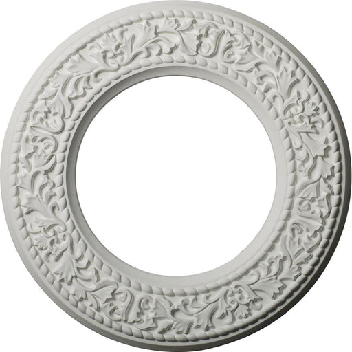 Ceiling Medallion (Fits Canopies up to 7 1/2"), 13 3/8"OD x 7 1/2"ID x 3/4"P Medallions - Urethane White River Hardwoods   