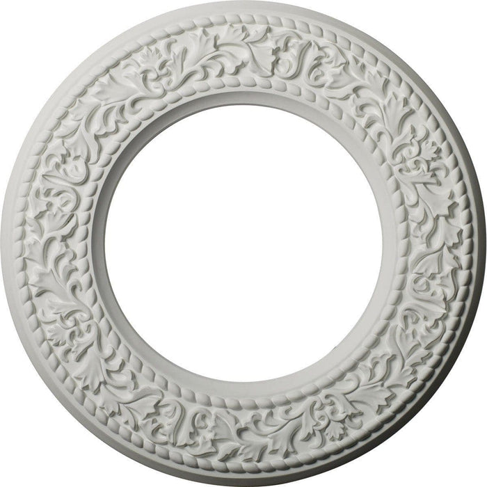 Ceiling Medallion (Fits Canopies up to 7 1/2"), 13 3/8"OD x 7 1/2"ID x 3/4"P
