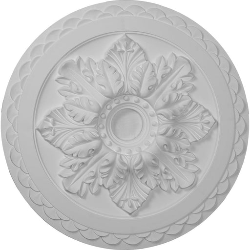 Deluxe Ceiling Medallion (Fits Canopies up to 4"), 23 5/8"OD x 3"ID x 2"P Medallions - Urethane White River Hardwoods   