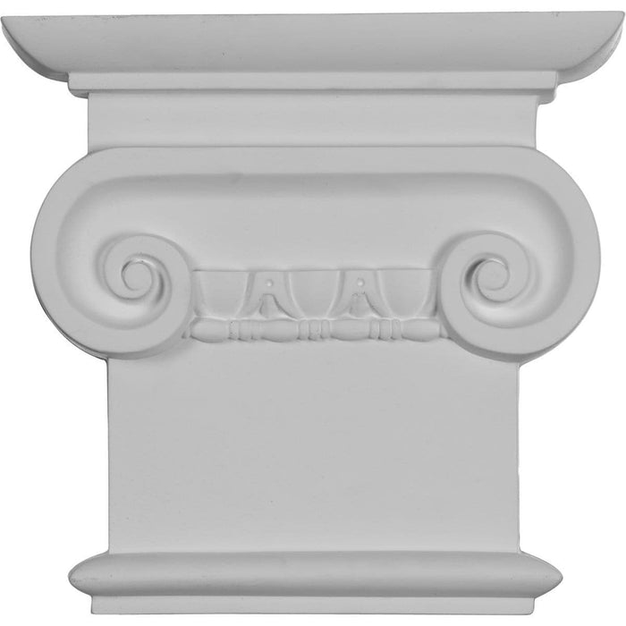 Classic Ionic Capital (Fits Pilasters up to 5 3/4"W x 5/8"D), 8 1/4"W x 7 7/8"H Capitals White River Hardwoods   