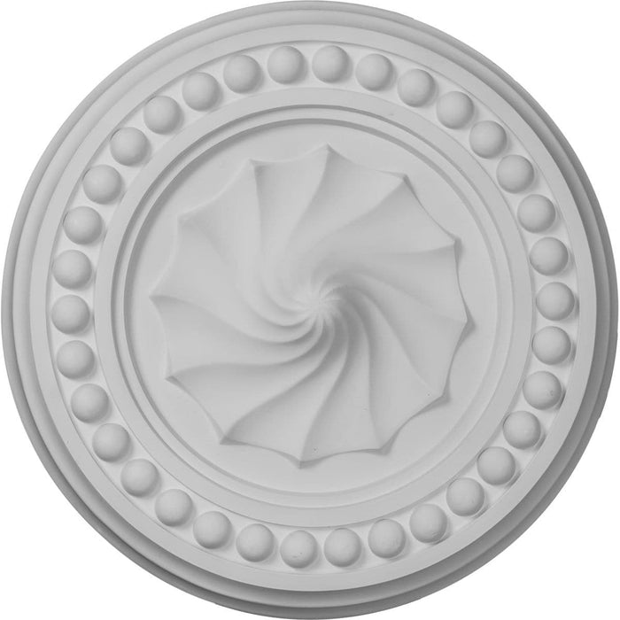 Medallón de techo de concha (se adapta a marquesinas de hasta 9 5/8"), 15 3/4" OD x 2"P