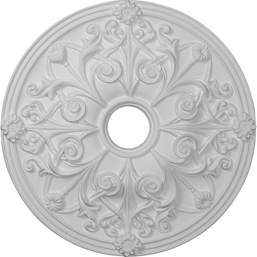 Ceiling Medallion (Fits Canopies up to 3 7/8"), 23 5/8"OD x 3 7/8"ID x 2 1/8"P Medallions - Urethane White River Hardwoods   