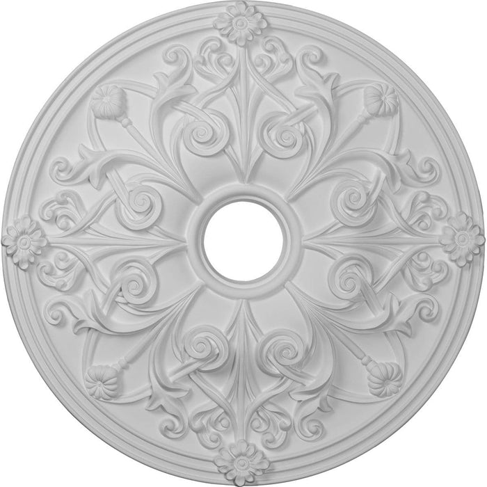 Medallón de techo (se adapta a marquesinas de hasta 3 7/8"), 23 5/8" de diámetro exterior x 3 7/8" de diámetro interior x 2 1/8" de profundidad