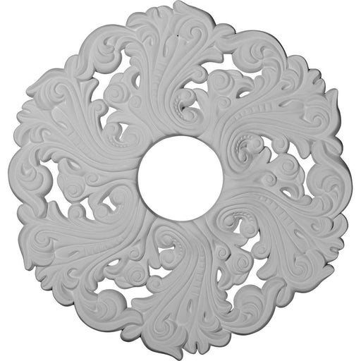 Ceiling Medallion (Fits Canopies up to 4 3/4"), 19 5/8"OD x 4 3/4"ID x 1 3/4"P Medallions - Urethane White River Hardwoods   