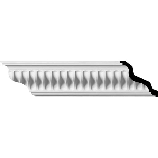 Linus Crown Moulding, 4"H x 4"P x 5 5/8"F x 94 1/2"L, (7/8" Repeat) Crown Moulding White River Hardwoods   