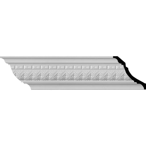 Dublin Crown Moulding, 4 1/8"H x 4 1/4"P x 5 7/8"F x 94 1/2"L, (1 1/4" Repeat) Crown Moulding White River Hardwoods   