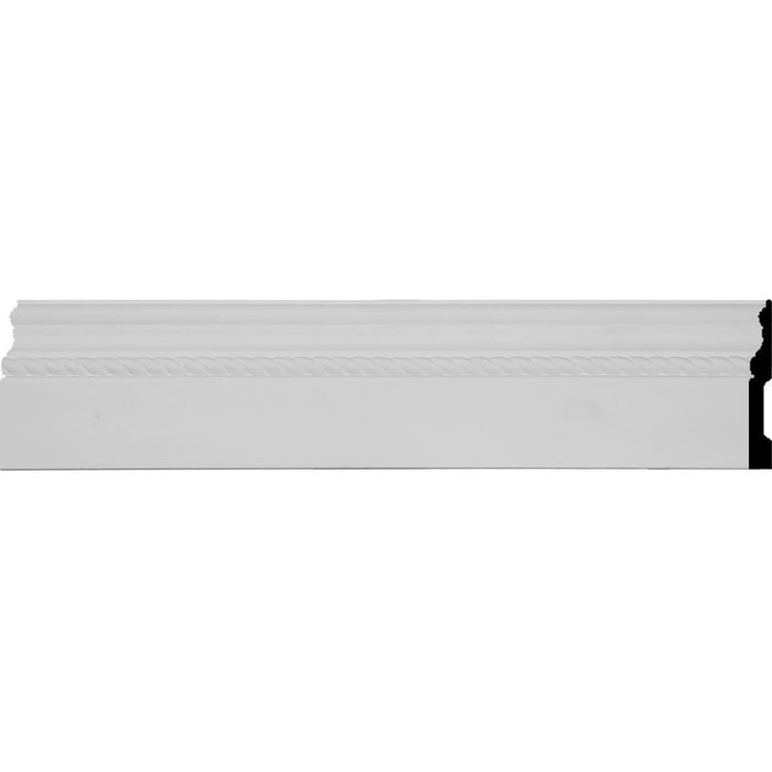 Rope Baseboard Moulding, 4 1/2"H x 5/8"D x 94 1/2"L, Usually ships in 2-3 days Base Mouldings White River Hardwoods   