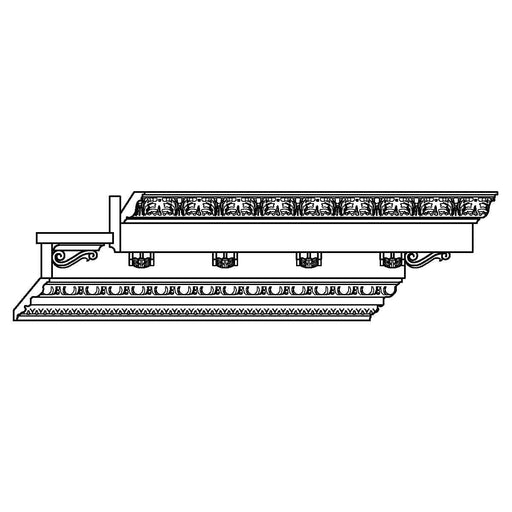 LCD8561 = CM8820, CDS1X4, DS1X6, CRV6059, DS1X4 (jobsite modified), CM8859, 9 1/4"h x 9 3/8"d LCD Crown Mouldings White River Hardwoods   