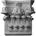 Corinthian Capital (Fits Pilasters up to 19 1/8"W x 2 3/4"D), 25 1/4"W x 24 5/8"H x 8 1/4"D Capitals White River Hardwoods   