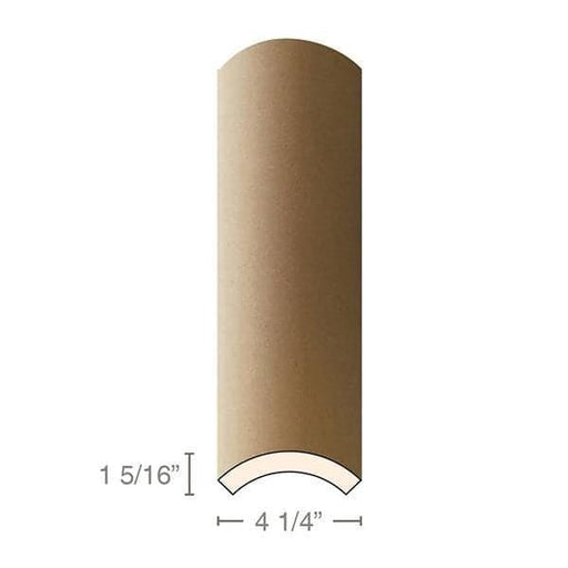 MDF Radius Corners, Econo Qtr Rnd (accepts 5/8" plywood), 3" Radius, 4 1/4"W x 1 5/16"D x 97"L -  Contact us for more information before purchasing Cabinetry Corners White River Hardwoods MDF  
