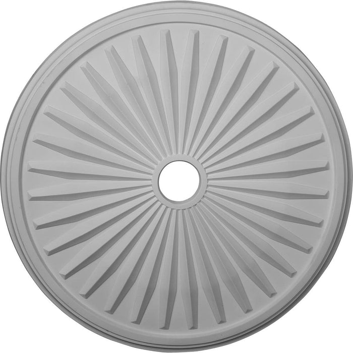 Ceiling Medallion (Fits Canopies up to 5"), 33 1/8"OD x 3 1/2"ID x 1 3/8"P Medallions - Urethane White River Hardwoods   