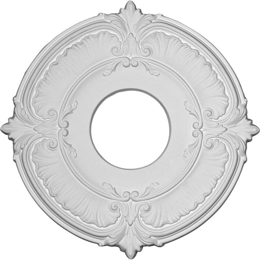 Ceiling Medallion (Fits Canopies up to 3 1/2"), 12 3/4"OD x 3 1/2"ID x 1/2"P Medallions - Urethane White River Hardwoods   