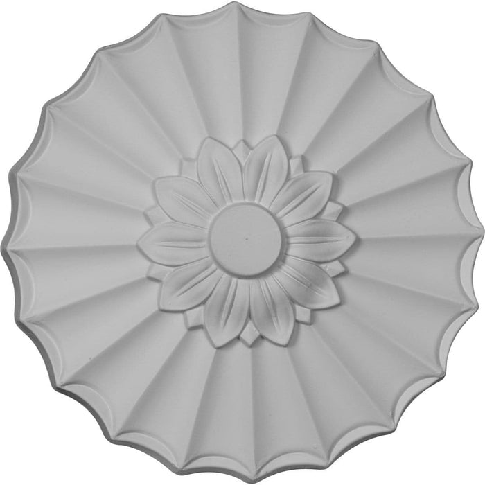 Ceiling Medallion (Fits Canopies up to 1 3/8"), 9"OD x 1 3/8"P Medallions - Urethane White River Hardwoods   
