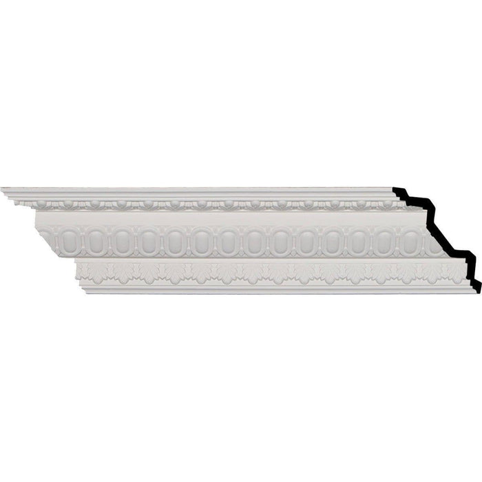 Egg and Dart Crown Moulding, 4"H x 4"P x 5 3/4"F x 94 1/2"L, (1 1/4" Repeat) Crown Moulding White River Hardwoods   