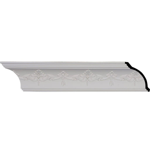 Sydney Crown Moulding, 4 1/4"H x 4 1/8"P x 5 7/8"F x 94 1/2"L, (8" Repeat) Crown Moulding White River Hardwoods   