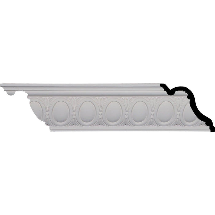 Egg and Dart Crown Moulding, 5 1/8"H x 6"P x 7 7/8"F x 94 1/2"L Crown Moulding White River Hardwoods   
