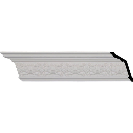 Iris Crown Moulding, 5 1/8"H x 3 1/2"P x 6 1/8"F x 94 1/2"L, (3 3/4" Repeat) Crown Moulding White River Hardwoods   