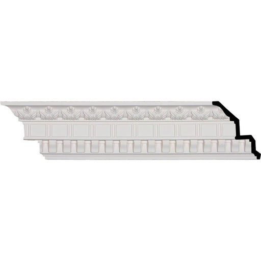 Dentil and Leaf Crown Moulding, 5"H x 3 7/8"P x 6 3/8"F x 94 1/2"L Crown Moulding White River Hardwoods   