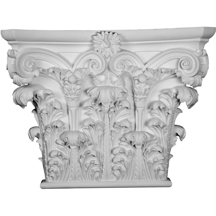 Corinthian Capital (Fits Pilasters up to 19 1/2"W x 2 1/2"D), 29 3/4"W x 23 1/4"H x 8 1/4"D Capitals White River Hardwoods   