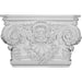 Rose Capital (Fits Pilasters up to 15 1/4"W x 2 3/4"D), 20 7/8"W x 13 1/2"H x 5 1/2"D Capitals White River Hardwoods   