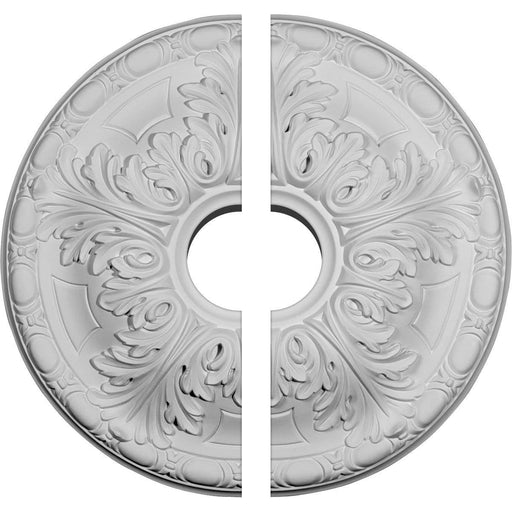 Ceiling Medallion, Two Piece (Fits Canopies up to 4 1/4")15 3/4"OD x 3 1/2"ID x 5/8"P Medallions - Urethane White River Hardwoods   