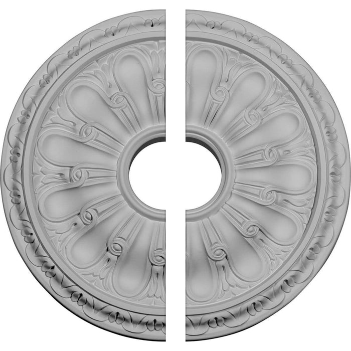Medallón de techo, dos piezas (se adapta a marquesinas de hasta 3 3/4") 15 3/4" DE x 3 1/2" DI x 5/8" P
