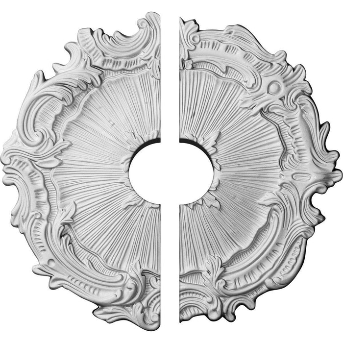 Ceiling Medallion, Two Piece (Fits Canopies up to 3 1/2")16 3/4"OD x 3 1/2"ID x 1 3/8"P