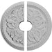 Ceiling Medallion, Two Piece (Fits Canopies up to 3 1/2")16 7/8"OD x 3 1/2"ID x 1 1/2"P Medallions - Urethane White River Hardwoods   