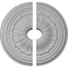 Ceiling Medallion, Two Piece (Fits Canopies up to 3 1/2")20 1/2"OD x 3 1/2"ID x 1 7/8"P Medallions - Urethane White River Hardwoods   