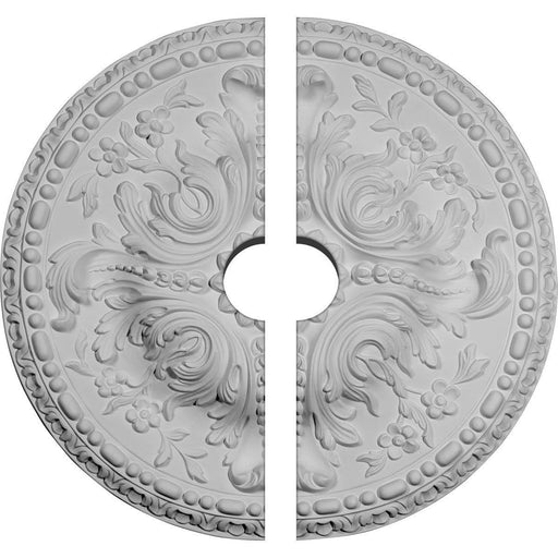 Ceiling Medallion, Two Piece (Fits Canopies up to 3 1/2")19 5/8"OD x 3 1/2"ID x 3/4"P Medallions - Urethane White River Hardwoods   