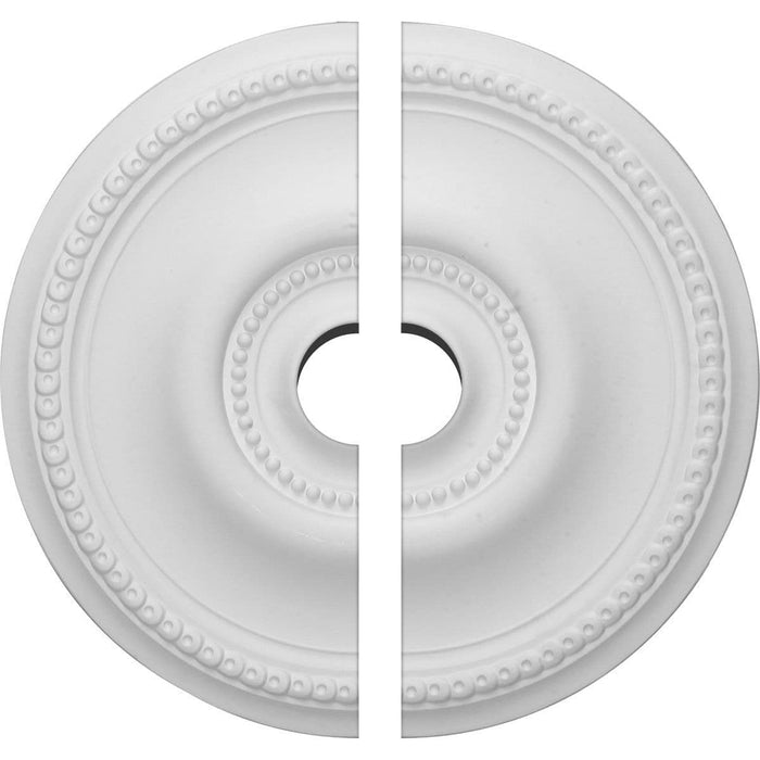 Ceiling Medallion, Two Piece (Fits Canopies up to 6")20 5/8"OD x 3 1/2"ID x 1 3/8"P Medallions - Urethane White River Hardwoods   