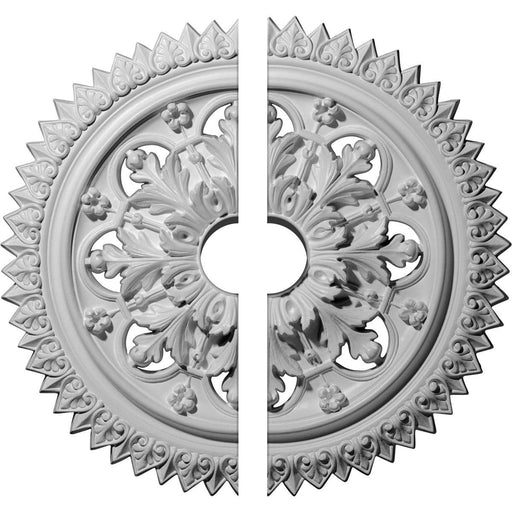 Ceiling Medallion, Two Piece (Fits Canopies up to 3 5/8")21 5/8"OD x 3 1/2"ID x 2 1/2"P Medallions - Urethane White River Hardwoods   