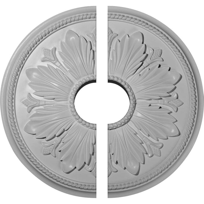 Ceiling Medallion, Two Piece (Fits Canopies up to 5 1/2")23 5/8"OD x 5 1/2"ID x 1 1/2"P