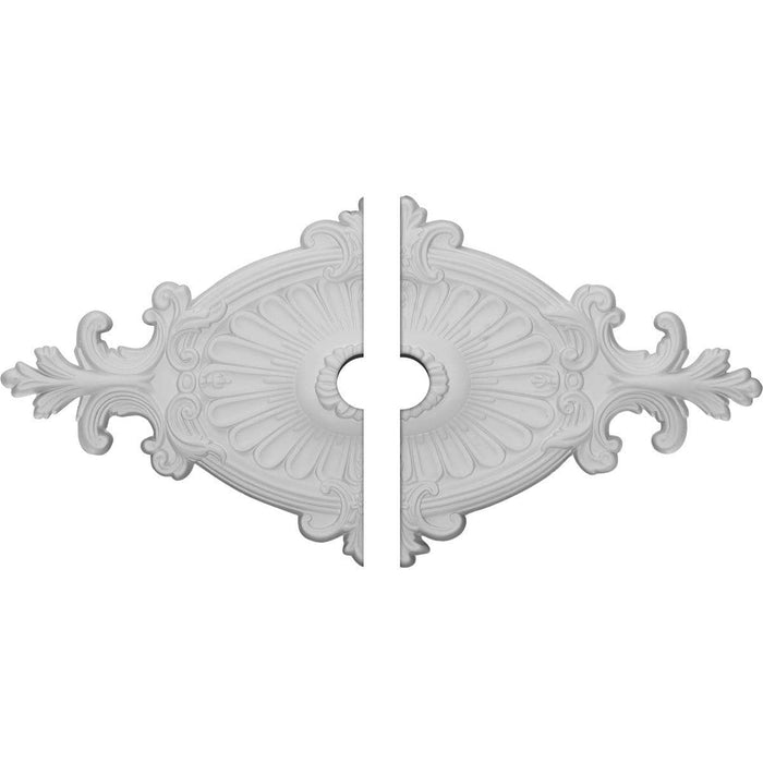 Ceiling Medallion, Two Piece (Fits Canopies up to 3 1/2")23 1/2"W x 12 1/4"H x 3 1/2"ID x 1 1/2"P