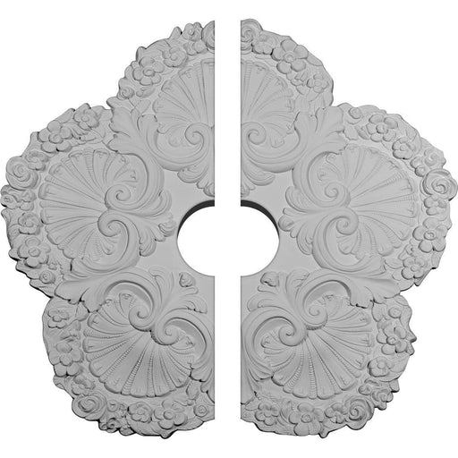 Ceiling Medallion, Two Piece (Fits Canopies up to 4 1/2")25 5/8"OD x 4 1/2"ID x 1"P Medallions - Urethane White River Hardwoods   