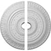 Ceiling Medallion, Two Piece (Fits Canopies up to 3 1/2")26 5/8"OD x 3 1/2"ID x 2 1/4"P Medallions - Urethane White River Hardwoods   