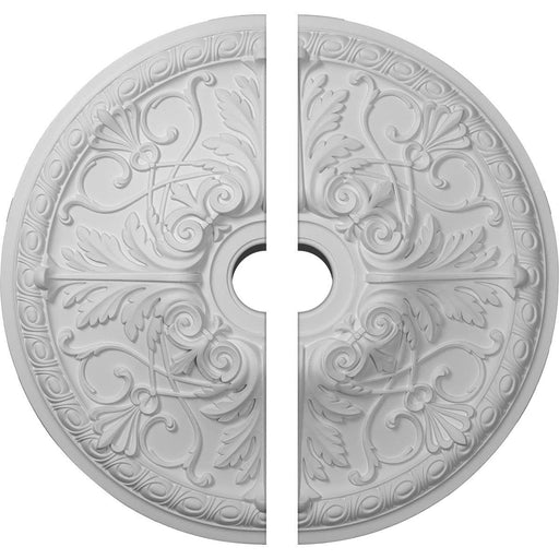 Ceiling Medallion, Two Piece (Fits Canopies up to 5 1/2")26"OD x 3 1/2"ID x 3"P Medallions - Urethane White River Hardwoods   