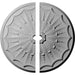 Ceiling Medallion, Two Piece (Fits Canopies up to 2")27 1/8"OD x 2"ID x 2 5/8"P Medallions - Urethane White River Hardwoods   