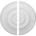 Ceiling Medallion, Two Piece (Fits Canopies up to 6 1/4")30"OD x 1 1/2"ID x 2 1/4"P Medallions - Urethane White River Hardwoods   
