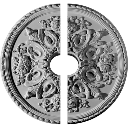 Ceiling Medallion, Two Piece (Fits Canopies up to 6 5/8")32 5/8"OD x 6"ID x 2"P Medallions - Urethane White River Hardwoods   
