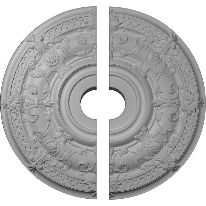 Ceiling Medallion, Two Piece (Fits Canopies up to 13 1/4")33 7/8"OD x 6"ID x 1 3/8"P