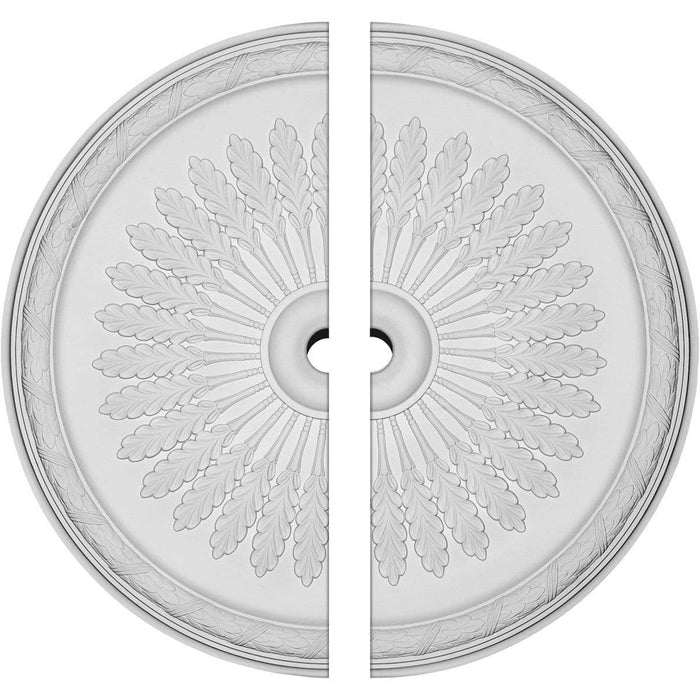 Ceiling Medallion, Two Piece (Fits Canopies up to 7")36"OD x 3"ID x 1 1/2"P
